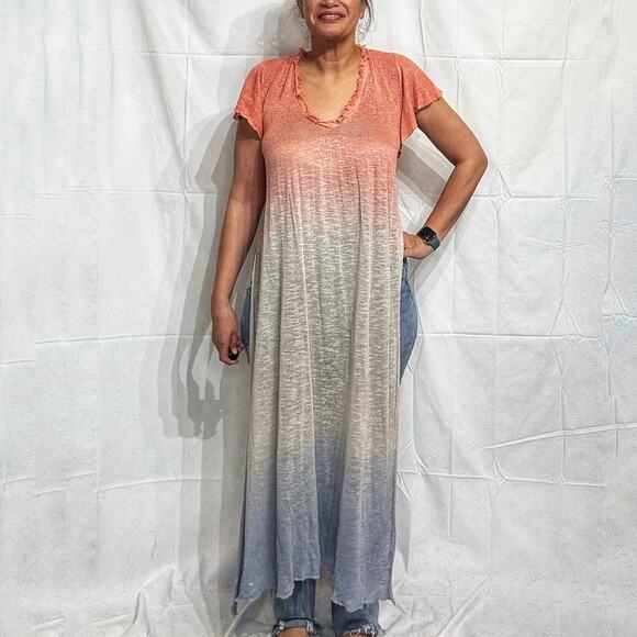 Free People Flower Ice Combo Double Dip Tunic Sz S - Picture 1 of 13